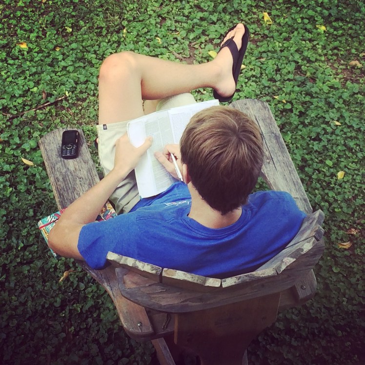 Students spent an hour with the Lord in His Word + prayer every morning followed by small group discussing and large group study of Paul's missionary journeys from Acts.  It was fuel for our day of ministry.